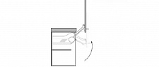 Вертикальный подъемник AVENTOS HL со встроенной системой мягкого закрывания BLUMOTION, для деревянных фасадов и широких алюминевых рамок