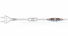 Клеммный соединитель проходной 3 линий K413, тип F