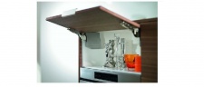 Поворотный подъемник AVENTOS HК-ST, с механической системой открывания TIP-ON, для деревянных фасадов и широких алюминевых рамок