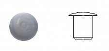 Заглушка пластиковая для технологических отверстий 5 мм. Цвет Серый, №18. (1000 шт.)